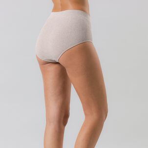 Pack 2x Calzon Alto Rib Sin Costuras Mujer Flores 25168-202